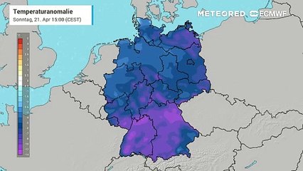 Eisige Aprilnächte! Montag- bis Mittwochmorgen kann es zu Frost bis -10°C kommen!