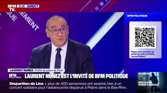 Un véhicule est arrivé à toute vitesse et a percuté un véhicule de police : Laurent Nuñez s'exprime après qu'un chauffard a percuté une voiture de police
