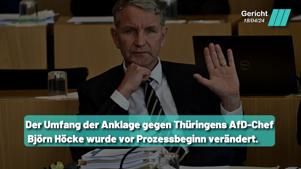 Skandal um verbotene Parole: Höcke vor Gericht