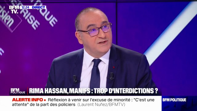 Le fait de dire que les interdictions sont systématiques est faux : Laurent Nuñez, préfet de police de Paris sur les interdictions de manifester