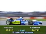 F1 – Michael Schumacher (Benetton Renault V10) lap in qualifying – European GP 1995