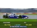 F1 – Damon Hill (Williams Renault V10) lap in qualifying – European GP 1995