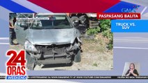 Banggaan ng truck at SUV | Truck bumangga sa tindahan | 24 Oras Weekend