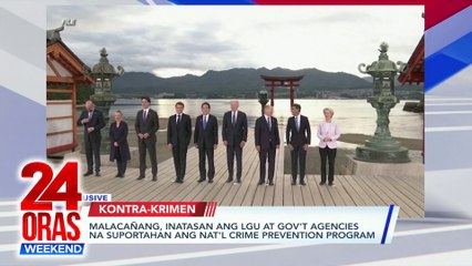 Télécharger la video: Malacañang, inatasan ang LGU at gov't agencies na suportahan ang Nat'l Crime Prevention Program at iba pang mga balita | 24 Oras Weekend