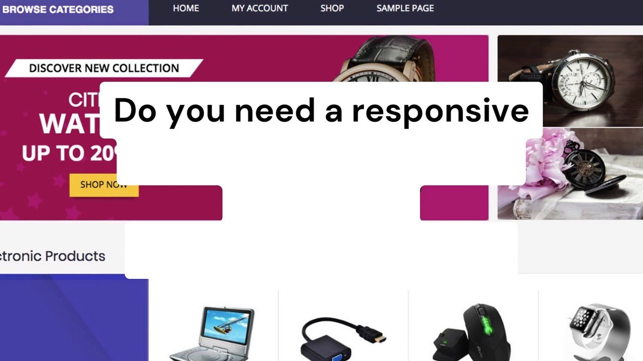 Do you need a responsive WordPress ecommerce website or WooCommerce store