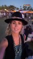 Laeticia Hallyday au festival de Coachella.