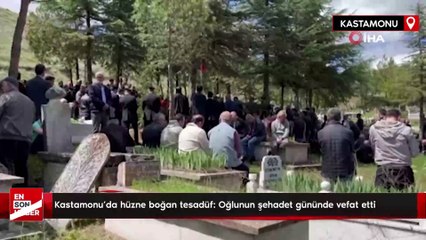 Kastamonu'da hüzne boğan tesadüf