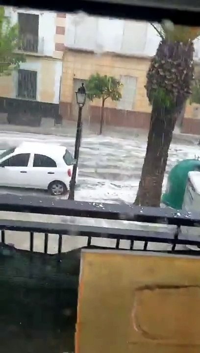   Un donation en ESPAGNE et L ANDALOUSIE ] Grêle à Cijuela, Grenade  ⛈(20/04/24  Angelillo Rodriguez)