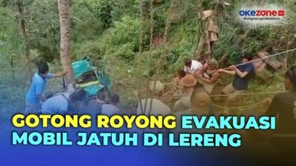 Rem Blong, Minibus Terjun ke Lereng Bukit Sedalam 50 Meter di Jepara
