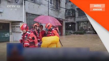 Paras air tinggi di sungai utama punca banjir buruk di Guangdong