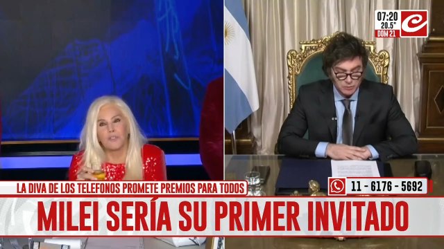 Susana Giménez vuelve a la televisión y Javier Milei sería su primer invitado: los detalles