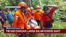 Tim SAR Evakuasi Lansia Korban Erupsi Gunung Ruang dalam Kondisi Sakit