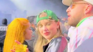 Taylor Swift Caught Smiling When Travis Kelce Refused to Smoke With Ice Spice