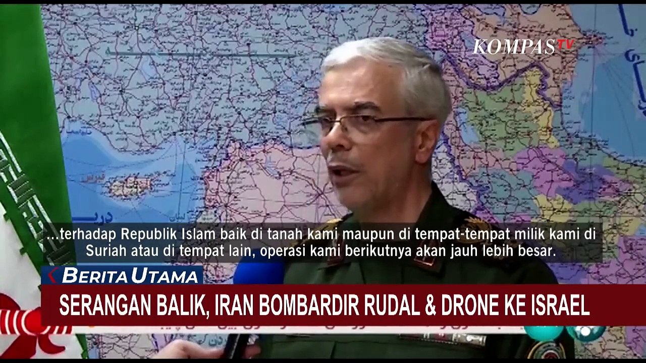 Serangan Balik, Iran Bombardir Rudal dan Drone ke Israel