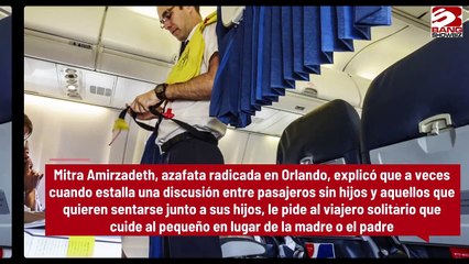 Azafata revela cómo trata a los pasajeros que se niegan a cambiar asiento por las familias