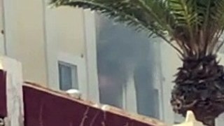 Incendio en el edificio Flex de Las Palmas de Gran Canaria