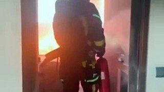 Incendio en el edificio Flex de Las Palmas de Gran Canaria