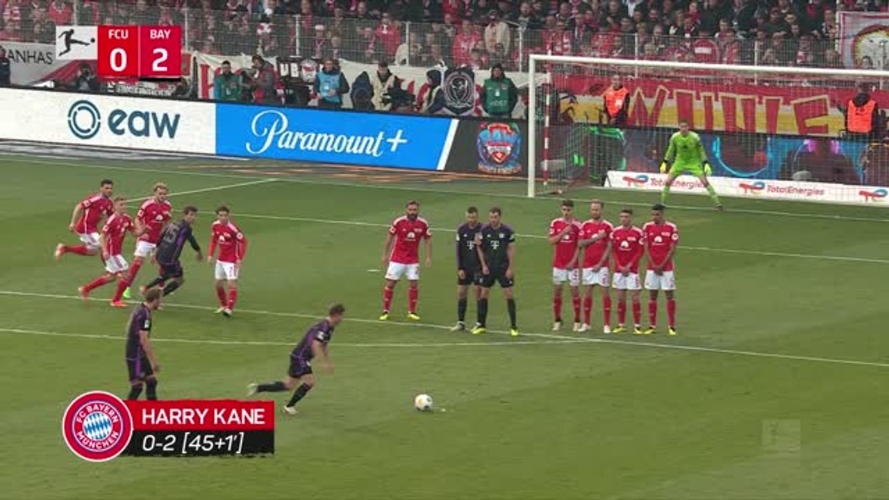 Kane bags 33rd Bundesliga goal as Bayern thrash Union Berlin