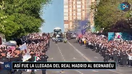 Así fue la llegada del Real Madrid al Bernabéu