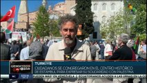En Türkiye realizan manifestaciones en apoyo a Palestina