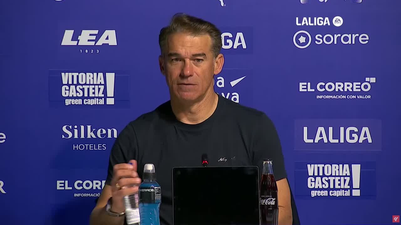 Rueda de prensa de García Plaza, tras el Alavés-Atlético de Madrid