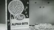 1950s Alpha Bits cereal TV commercial - eating a house