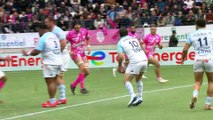 TOP 14 - Essai de Federico MORI (AB) - Stade Français Paris - Aviron Bayonnais