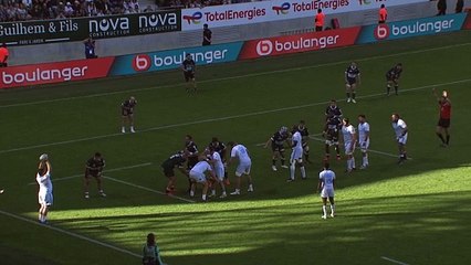 TOP 14 - Essai de Masivesi DAKUWAQA (MHR) - Section Paloise - Montpellier Hérault Rugby