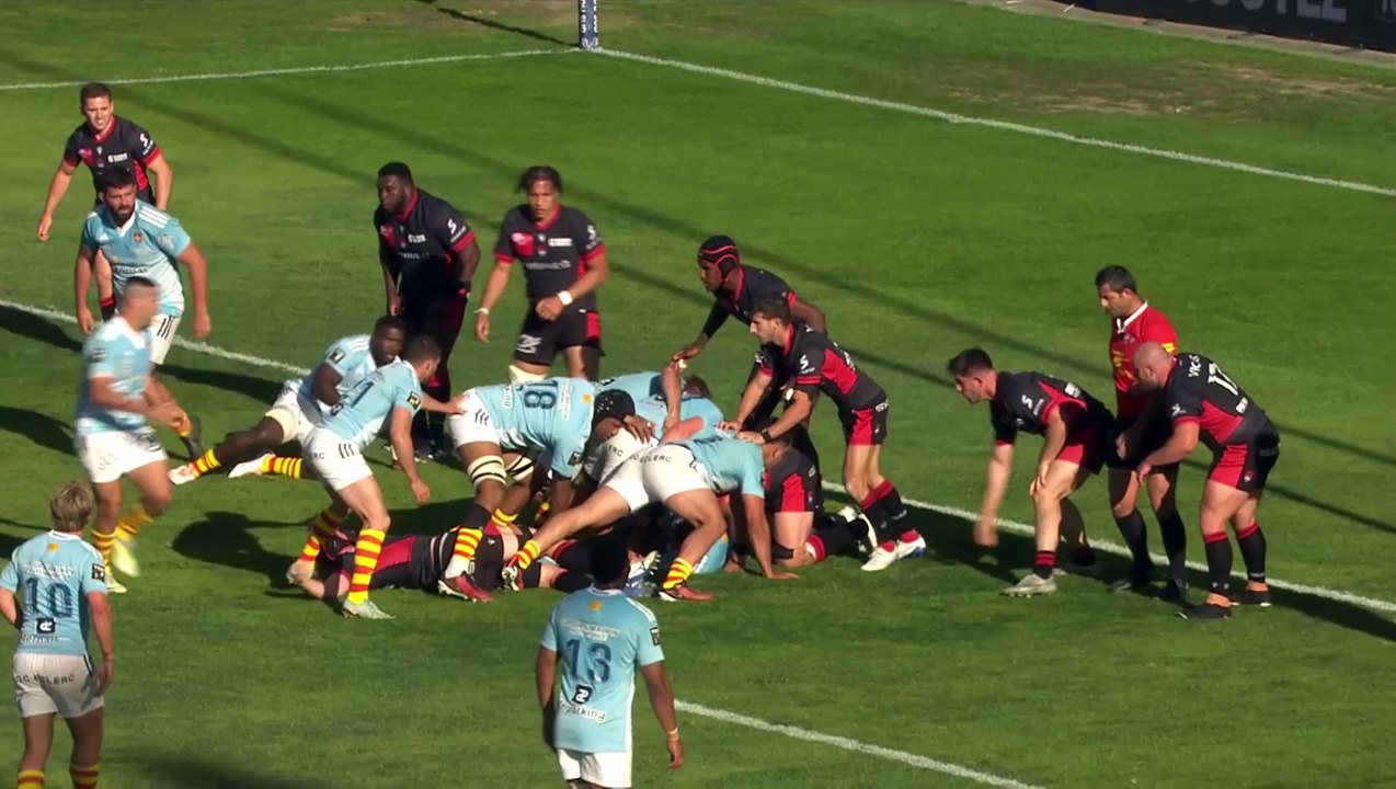 TOP 14 - Essai de Pietro CECCARELLI (USAP) - US...