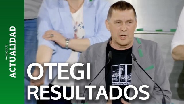 Otegi celebra el resultado de Bildu: Podemos decir que somos la primera fuerza de Euskal Herria