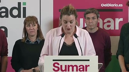 Alba García (Sumar): "Nuestra valoración es positiva. Estamos satisfechas"