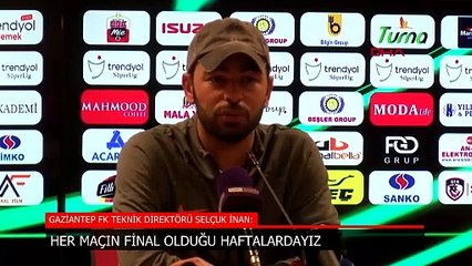 Selçuk İnan: Her maçın final olduğu haftalardayız