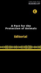 Editorial en inglés | A Pact for the Protecction of Animals
