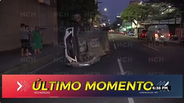 Brutal accidente vial deja pérdidas materiales en San Pedro Sula