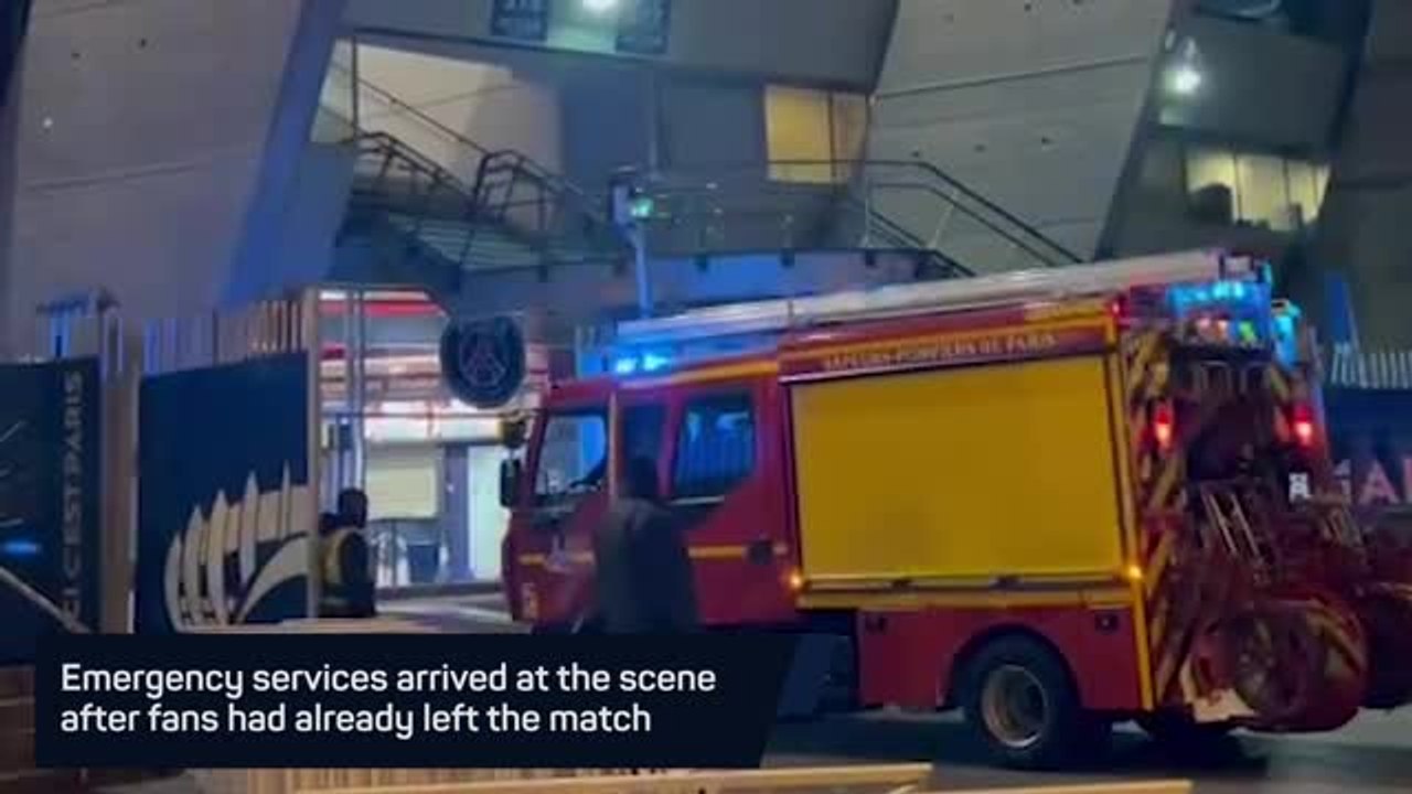 Fire causes evacuation from Parc des Princes after PSG's win over Lyon
