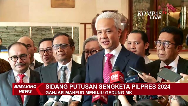 Siap Dengarkan Putusan MK Soal Sengketa Pilpres, Ganjar: Saya dan Pak Mahfud Taat pada Konstitusi