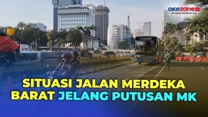 Jalan Medan Merdeka Barat Jakarta Pusat Masih Dibuka Normal Jelang Putusan MK