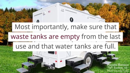 The Complete Mobile Restroom Trailer Maintenance Checklist