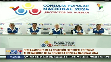 Comisión electoral nacional agradece participación en la Consulta Popular