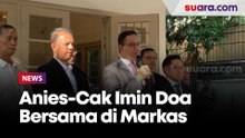 Anies-Cak Imin Doa Bersama di Markas Timnas AMIN, Berharap Hakim MK Kabulkan Gugatannya