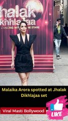 Malaika Arora spotted at Jhalak Dikhlajaa set