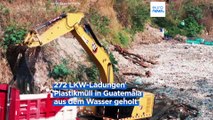Tag der Erde: 1421 Tonnen Plastikmüll aus einem Fluss in Guatemala geholt