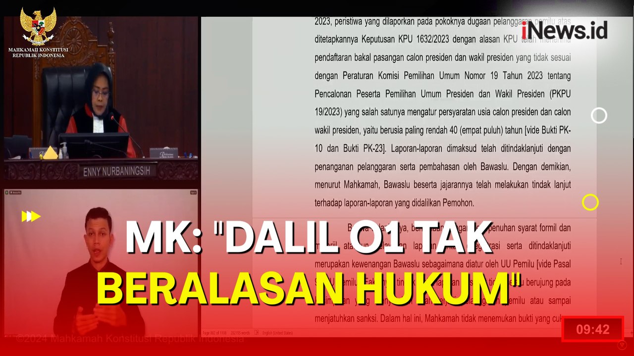 MK Tolak Dalil Kubu Anies-Muhaimin soal Bawaslu Tak Tindaklanjuti Pemilu