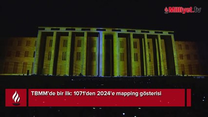 TBMM’de bir ilk! 1071'den 2024'e mapping gösterisi