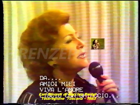 Cari ricordi di Narciso Parigi. Sigla testa. Firenze TIVU' - 1988