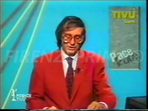 Firenze TIVU' - Sequenza TG Sera condotto da Giuliano Taddei. Mikhail Gorbaciov a Firenze 1994
