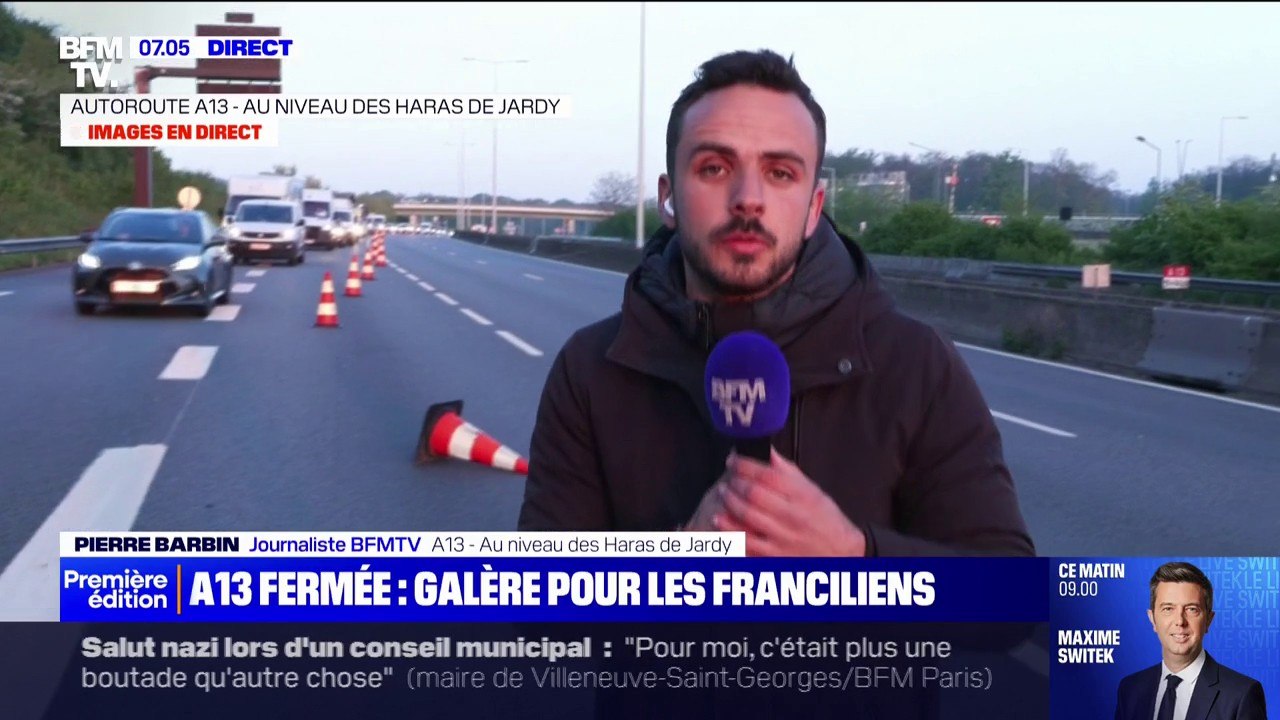 L'A13 toujours fermée ce lundi entre Paris et Vaucresson à cause de fissures sur la chaussée