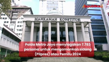 Polisi Jaga Ketat Area Gedung Mahkamah Konstitusi