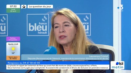 Laurence Cristol, députée de l'Hérault et co-rapporteuse du projet de loi sur la fin de vie
