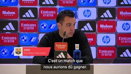 Barcelone - Xavi : “On a mieux joué que le Real et on méritait les 3 points”